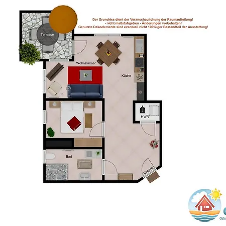 Haus Undine 01 Апартаменты *